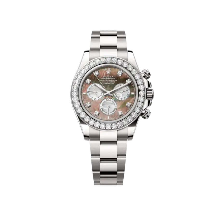 Rolex Daytona 126579RBR White Gold Mother of Pearl Diamond Dial Diamond Bezel (2024)