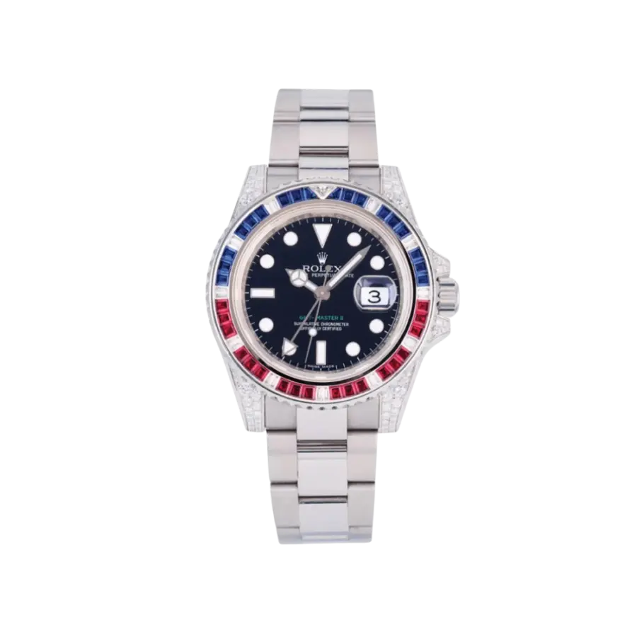 Rolex GMT-Master II 116759SARU White Gold Black Dia
