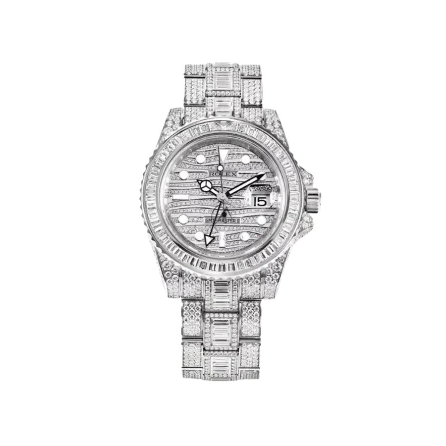 Rolex GMT-Master II 116769TBR-001 White Gold Diamond Set