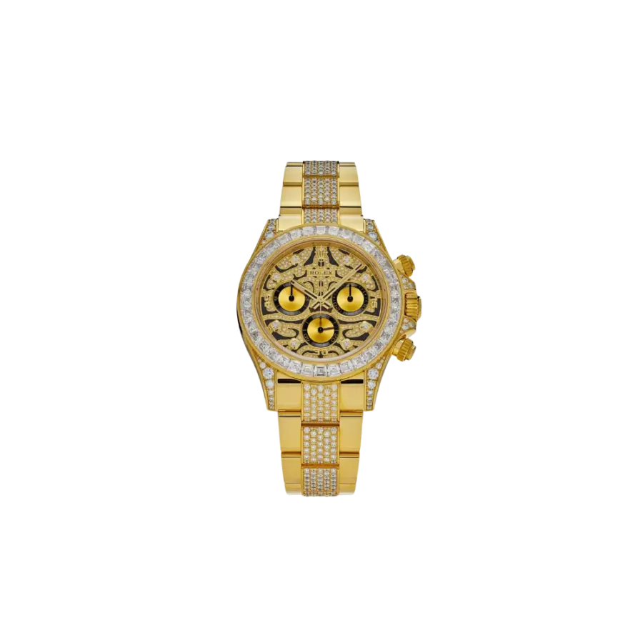 Rolex Daytona 'Eye of the Tiger' 116598TBR Yellow Gold Diamond Accents
