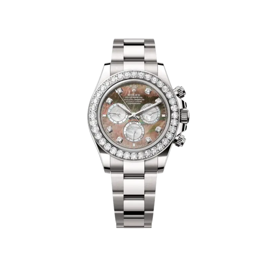 Rolex Daytona 126579RBR White Gold Mother of Pearl Diamond Dial Diamond Bezel (2024)