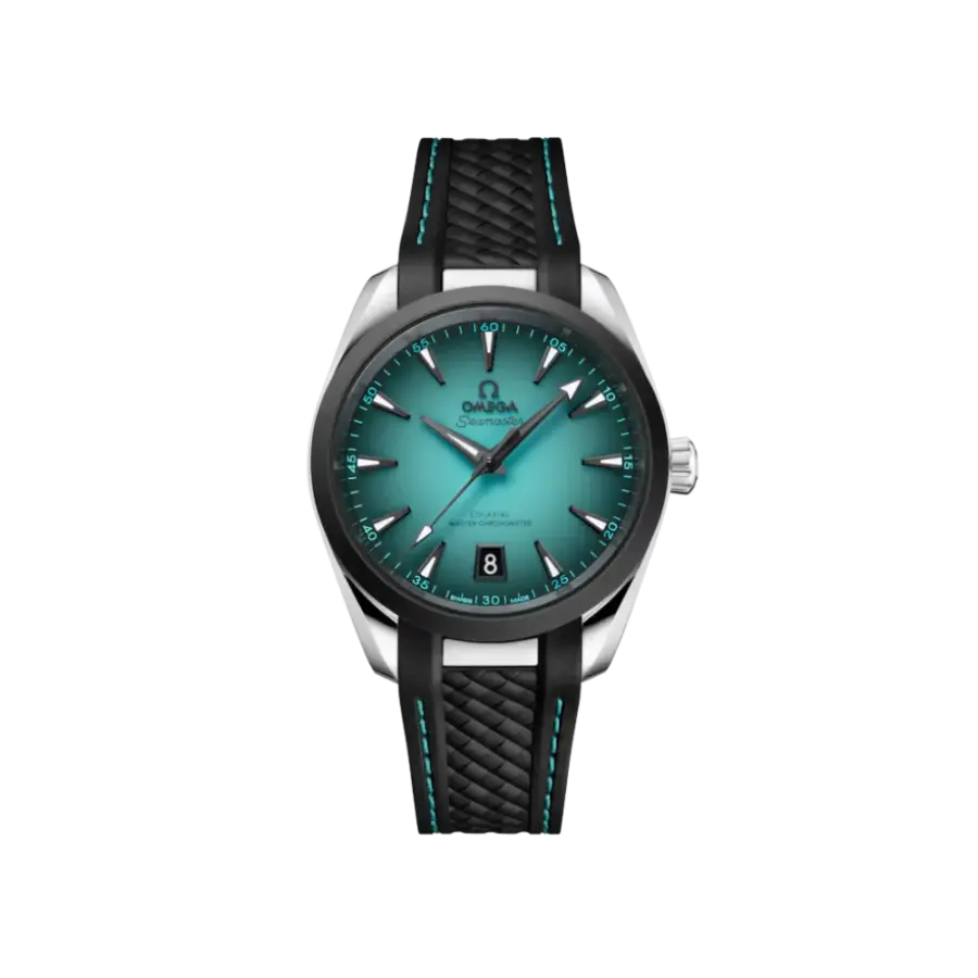 Seamaster Aqua Terra 150M 38 mm, steel on rubber strap Ref. 220.32.38.20.03.001