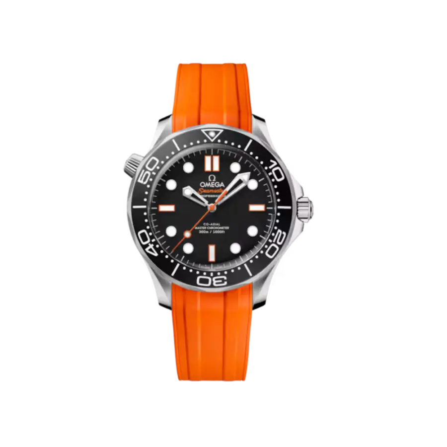 Seamaster Diver 300M 42 mm, steel on rubber strap Ref. 210.32.42.20.01.006