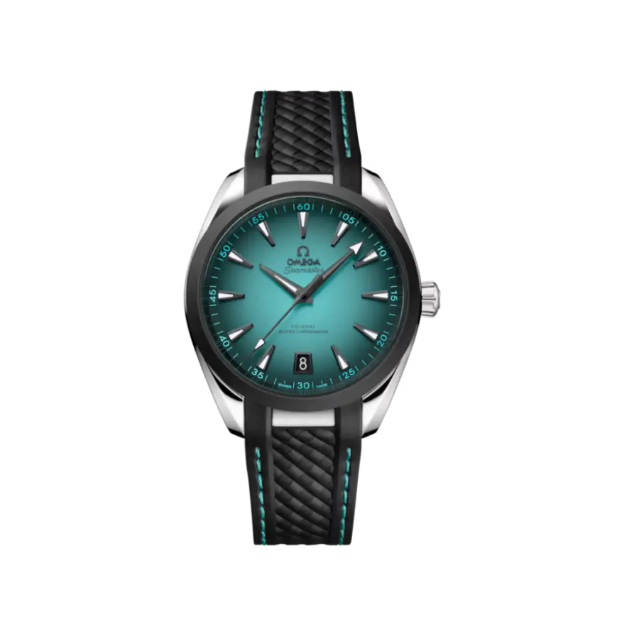 Seamaster Aqua Terra 150M 38 mm, steel on rubber strap Ref. 220.32.38.20.03.001