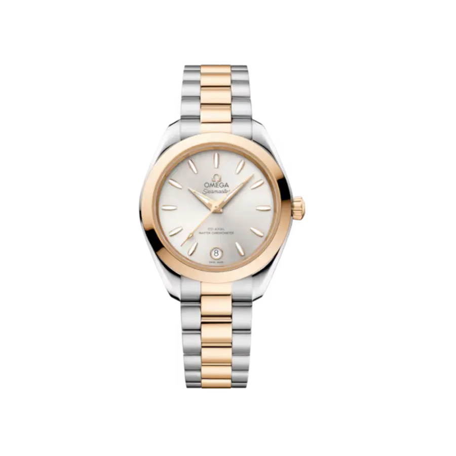 Seamaster Aqua Terra 150M 30 mm, steel ‑ Moonshine gold on steel ‑ Moonshine gold Ref. 220.20.30.20.02.001