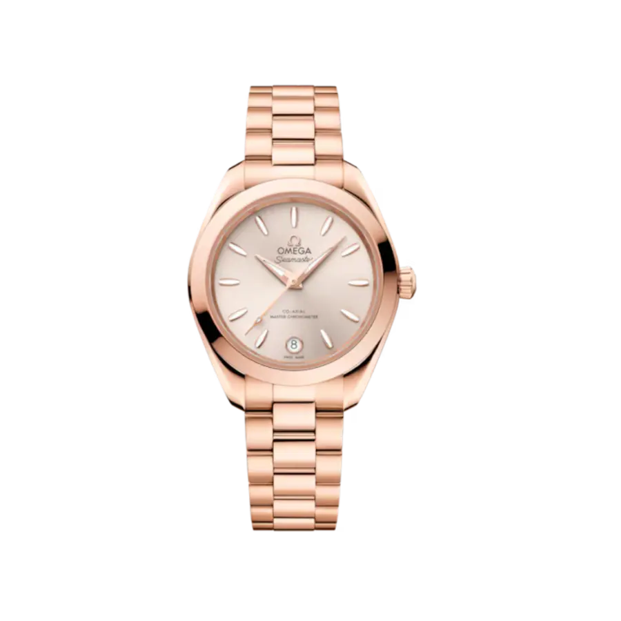 Seamaster Aqua Terra 150M 30 mm, Sedna gold on Sedna gold Ref. 220.50.30.20.09.001