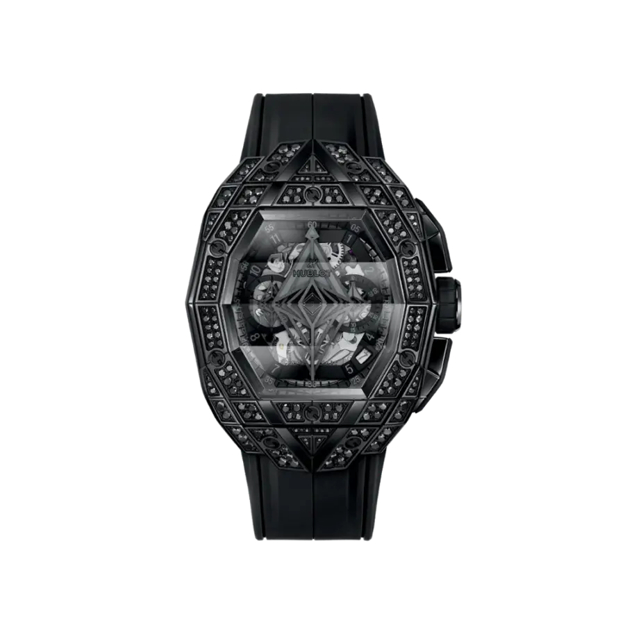 Spirit of Big Bang Sang Bleu All Black Pavé Ref. 648.CX.0114.RX.1600.MXM24